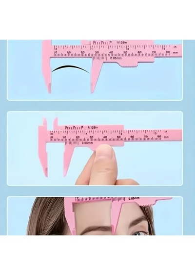 80 Mm Mini Kumpas 0.05 Mm Hassasiyet Plastik Ölçüm Aleti Mini Verniyer Kumpas Takı, El Sanatları, Elektronik Ve Hobi Kullanımı İçin Siyah & Pembe Pembe