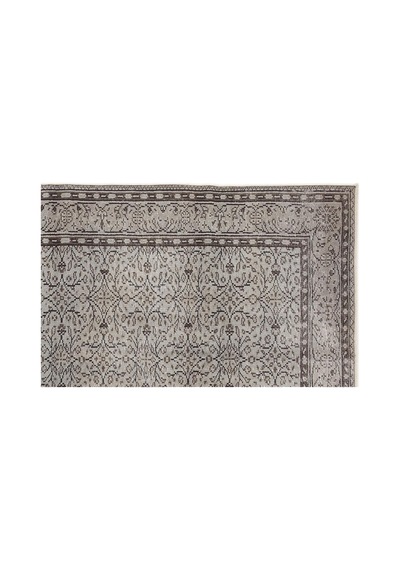 El Dokuması Vintage Yün-pamuk Mavi Halı 7519 150 X 268 Cm