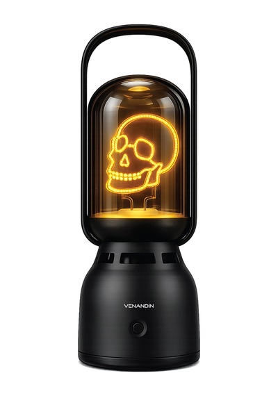 Z15-k Lumia-k Bluetooth Hoparlörlü Led Gece Lambası 5w, 1800k Sıcak Işık, 160 Lümen, Tws - Siyah Kırmızı
