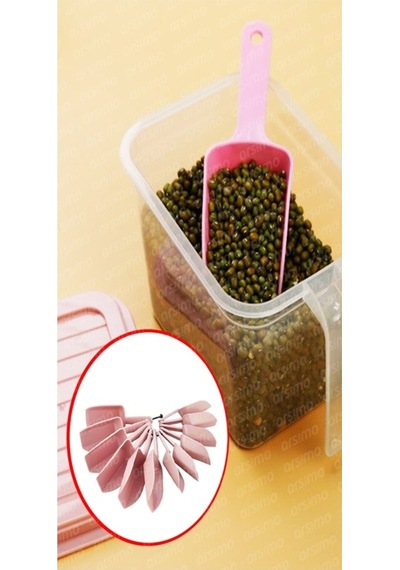 12 Adet Baharat Ve Erzak Küreği 13cm Baharat Şeker Un Küreği Hazne: 4x8x2 Cm Plastik Diğer