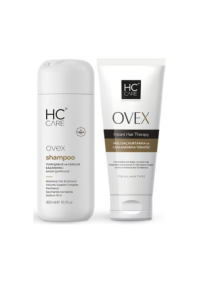 Hc Ovex Canlandrıcı ve Onarıcı Şampuan 300 ML + Ovex Saç Maskesi