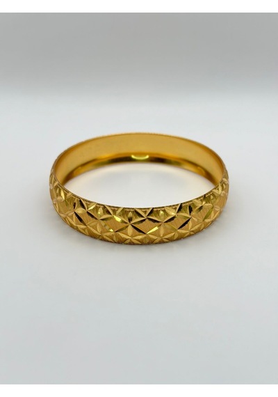 Arnes Jewelry Çelik 22 Ayar Altın Kaplama Bilezik Ar529nes Gold