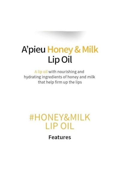 Süt Ve Bal Özlü Nemlendirici Dudak Bakım Yağı Apıeu & Lip Oil