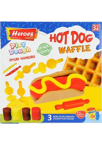 Ern-584 Orta Kutulu Burger Oyun Hamuru Seti - Eren Oyuncak