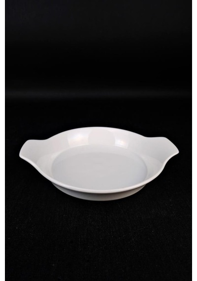 Digithome Porselen Kahvaltılık Sahan Isıya Dayanıklı Servis Sunum Tabağı Oval 18 Cm - 63393 C320.045