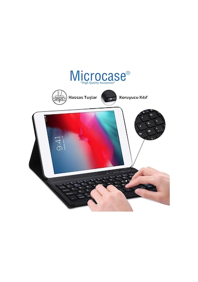 Lenovo Uyumlu Tab M8 TB-8505F Bluetooth Klavyeli Standlı Kılıf -BKK1
