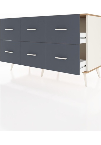 Hyperion Konsol 6 Çekmeceli 132x44x83 Aytaşı-çam/antrasit Çam/antrasit Hyperion Konsol 6 Çekmeceli 132x44x83 Aytaşı-çam/antrasit Çam/antrasit