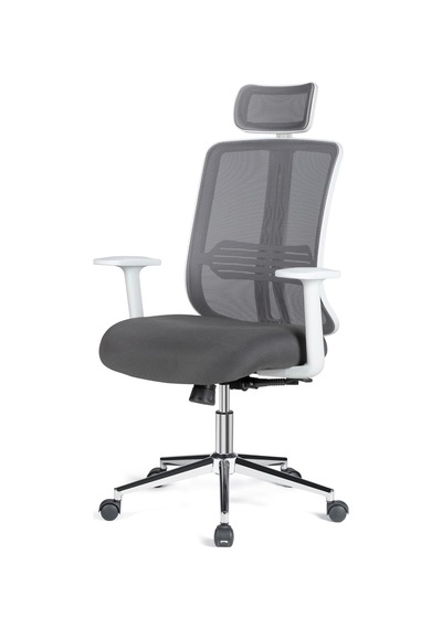 Velore X Ergonomik Ofis Koltuğu, Fileli, Metal Ayaklı, Beyaz Renk, Çalışma Koltuğu Çok Renkli