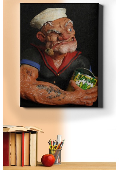 Webstyle Sayılarla Boyama Seti Kasnaklı Temel Reis Ve Ispanak 40 X 50 Cm