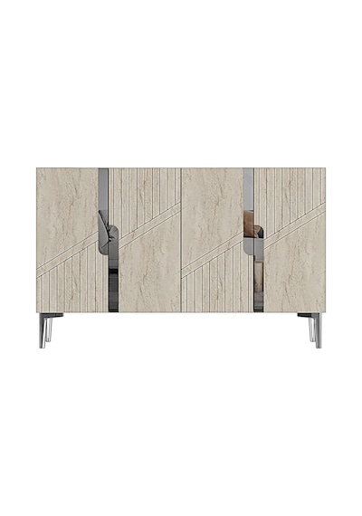 Ka1228bts Evva120 Konsol, Kahve Köşesi Ve Tv Sehpası, Çok Amaçlı Dolap Beyaz - Traverten - Sılver 120cm Ka1228bts Evva120 Konsol, Kahve Köşesi Ve Tv Sehpası, Çok Amaçlı Dolap Beyaz - Traverten - Sılver 120cm