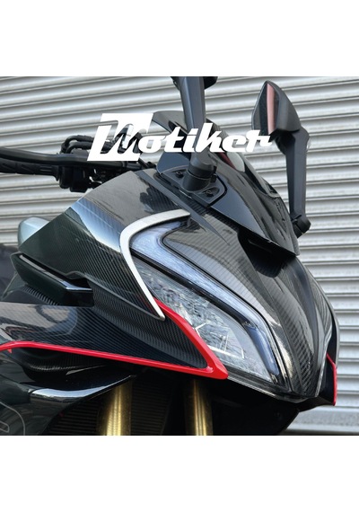 Cf Moto 450sr Far Yanı Ve Ön Kafa Derin Karbon Kaplama Modeli