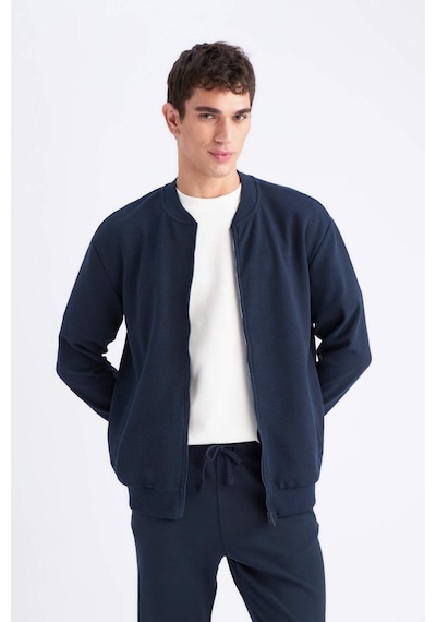 DeFacto Relax Fit Kolej Yaka Dokulu Bomber Hırka D7930AX25SPNV135 DeFacto Relax Fit Kolej Yaka Dokulu Bomber Hırka D7930AX25SPNV135