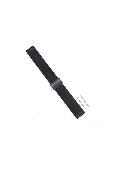 Hasır Kol Saat Kordonu Siyah Ince Çelik 20 Mm ( Ø 1,5)