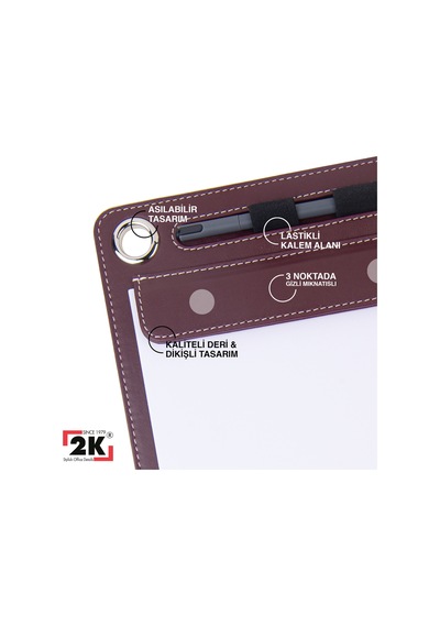 Kapaksız Sekreterlik Mıknatıslı Sanatsal Çizim A4 Rainbow Art Clip Board Vegan 23,5x35,5 Cm. Bordo