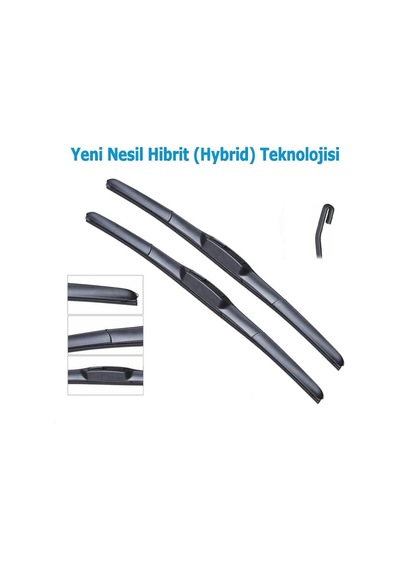 İnwells Hybrid Toyota Corolla Uyumlu 1992-2001 Ön Silecek Takımı