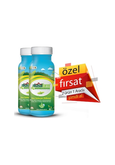 Ekosol Farm Sıvı Solucan Gübresi 2 x 1 L