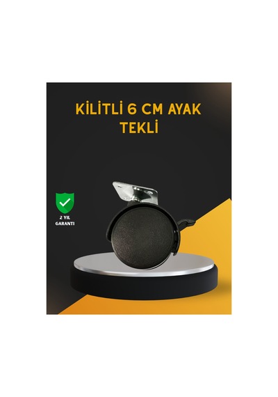 Mobilya İçin Kilitli 6 Cm Ayak Tekli Satış Renk Renk