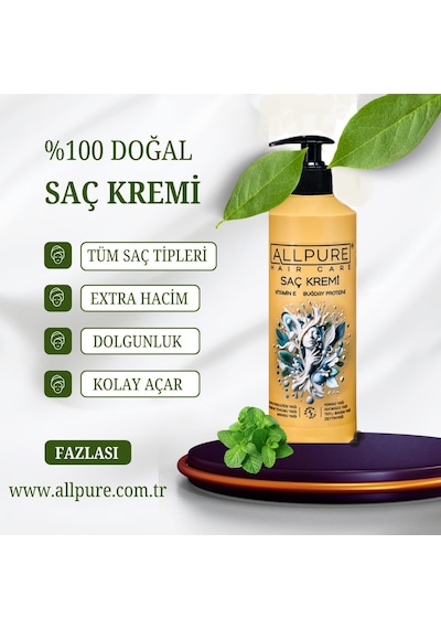 Saç Kremi 500 Ml 7 Yağ Ve E Vitamini İçeren Onarıcı Bakım-ipeksi Görünüm