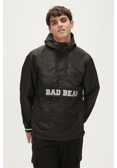 Bad Bear Hurricane Windbreaker Siyah Kanguru Cep Erkek Rüzgarlık-siyah Siyah