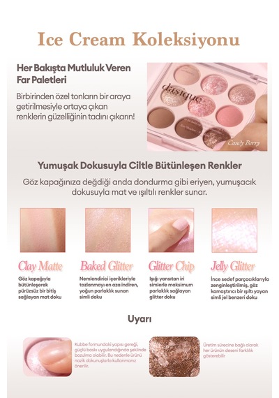 Dasique Mat Ve Işıltılı Renk Seçenekleri Sunan Far Paleti Shadow Palette 21 Almond Vanilla 21 Almond Vanilla