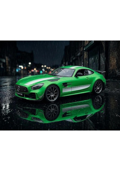 Uzaktan Kumandalı Işıklı Şarjlı 2.4ghz Mercedes-benz Amg Gt R Pro 1:12 Ölçekli Dev Oyuncak Araba Yeşil