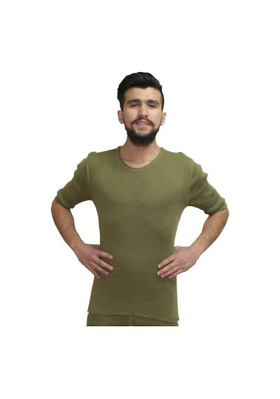 Bora Nano Asker Yarım Kol Örgü Içlik - Kışlık Içlik Haki