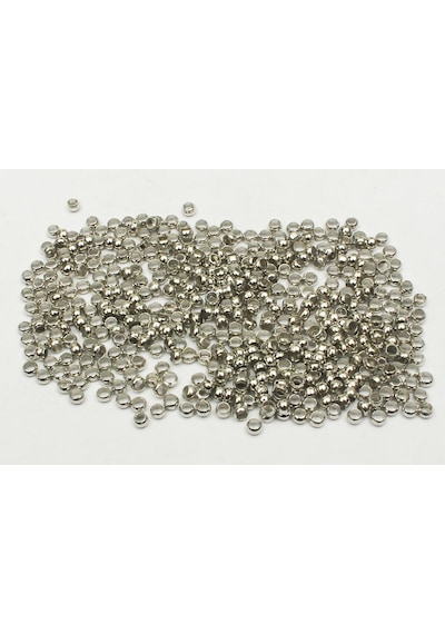 Metal Boncuk 100 Gram. 4 Mm / Gümüş Rengi