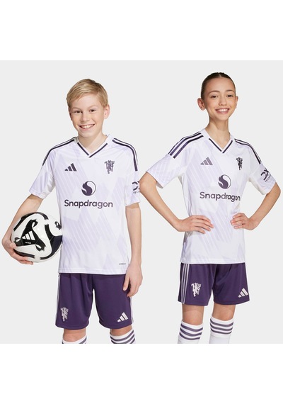 adidas Manchester United 25/26 Çocuk Beyaz Deplasman Forması Jp3030 Beyaz