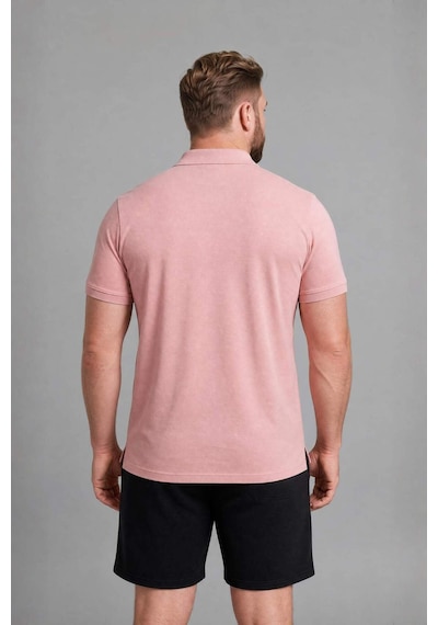 Defacto %100 Pamuk Polo Tişört H1650ax26spbr138 Bordo-br138