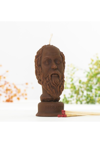 Mitr Socrates Temalı Sıcak Temalı Balmumu Mum Çok Renkli