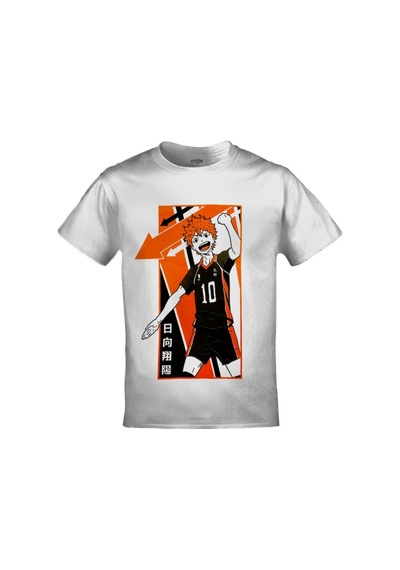 Kalic Studio Haikyuu Hinata 10 Baskılı Unisex Beyaz Siyahorj398