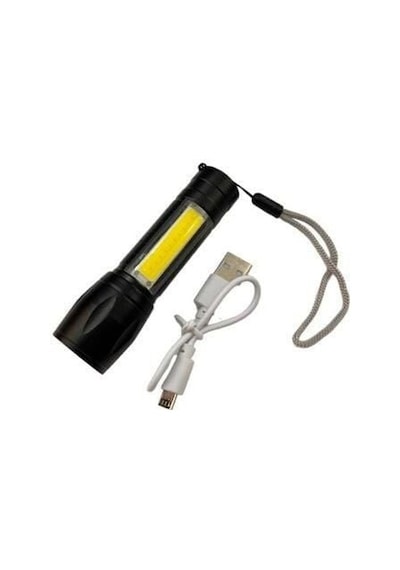 Cata Ct-8024 Police Cep Led Usb Şarjlı 3 Fonksiyonlu El Feneri Çok Renkli