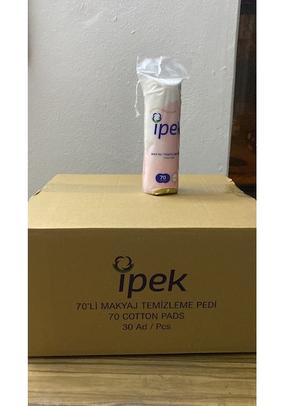İpek Makyaj Temizleme Pamuğu 70'li 30 Paket
