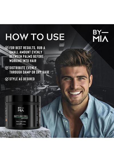 Matte And Chill Ultra Doğal Mat Görünüm Süper Yüksek Tutuş Erkekler Ve Kadınlar İçin Saç Vaksı 130 Ml