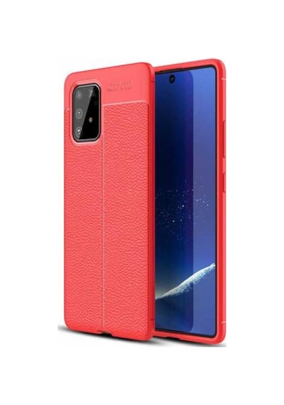 Galaxy A91 (S10 Lite) Kılıf Zore Niss Deri Desenli Silikon Kılıf