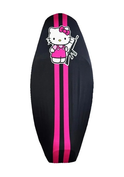 3d Üniversal Koltuk Kılıfı Siyah Hello Kitty