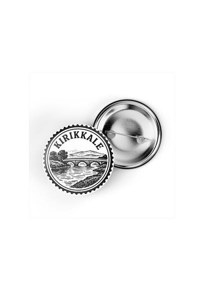 5 Adet İğneli Çanta Rozeti - Kızılırmak Nehri - Kırıkkale - 44 MM Çok Renkli