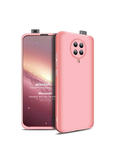 Microsonic Xiaomi Redmi K30 Pro Kılıf Double Dip 360 Protective