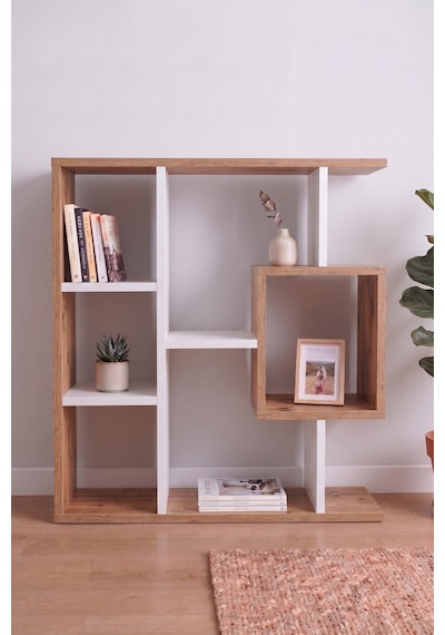 Reyo Enda Home Yegane Duvar Rafı, Duvar Kitaplığı, Dekoratif Kitaplık, Modern Kitaplık Beyaz - Çam Reyo Enda Home Yegane Duvar Rafı, Duvar Kitaplığı, Dekoratif Kitaplık, Modern Kitaplık Beyaz - Çam