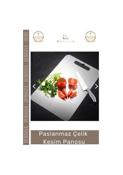Kesmepanosu Paslanmaz Çelik Dayanıklı Hijyenik Kaymaz Yüzey Profesyonel Modern Meyve Et Kesim Panos Çok Renkli