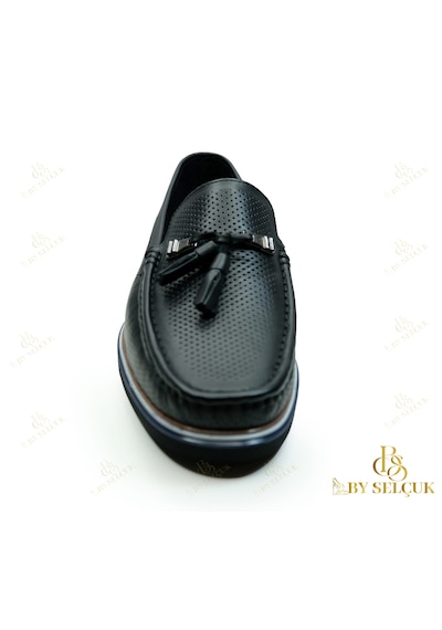 Loafer Eva Taba Siyah Deri