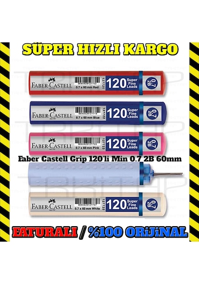 Faber Castell 120'li Min 0.7 Kalem Ucu 4 Adet 1427 8690826127771
