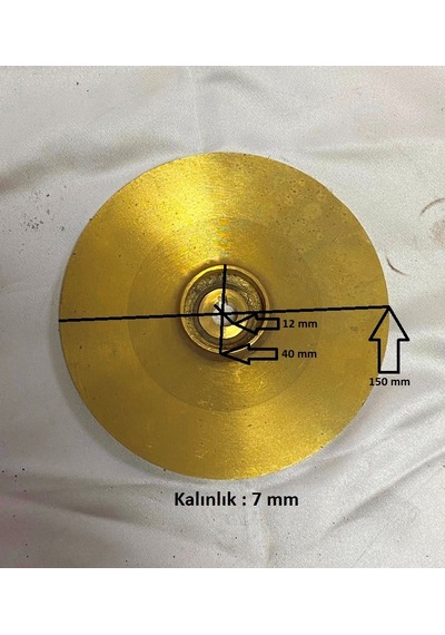 Santrifüj Pompa Su Fanı-Su Pervanesi-Su Çarkı-Bronz-Salyangoz Tip-1Hp-Yedek