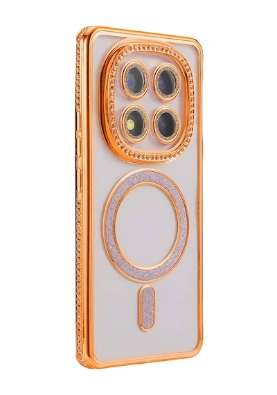 Xiaomi Redmi Note 15 Pro Plus 5g Joke Simli Magneticsafe Kılıf - Turuncu Evimdeyokyok