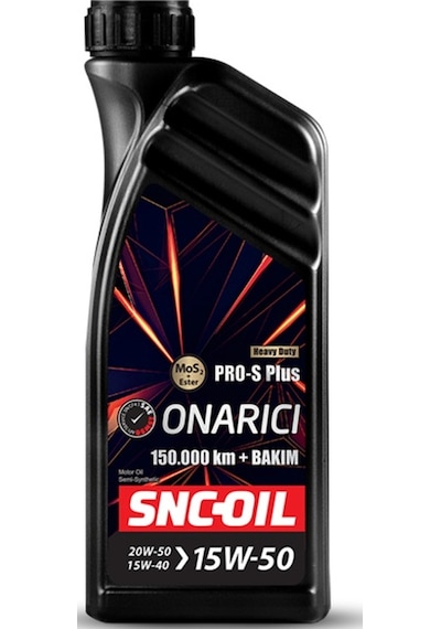 Snc Oil 150.000 + Bakım Pro-S Plus Onarıcı 15W-50 Yarı Sentetik Motor Yağı 1 L