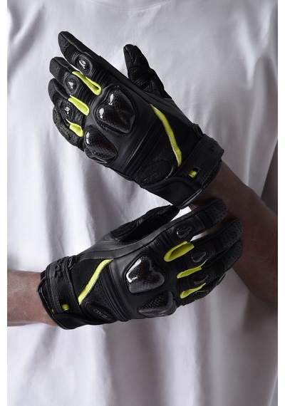 Vexo Gp Tech Pro Aır Motosiklet Eldiveni Sarı - Siyah