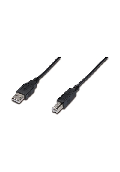 Usb 2.0 Bağlantı Kablosu, Usb A Erkek - Usb B Erkek, 1.80 Metre, Awg 28, Ul, Siyah Renk-18484