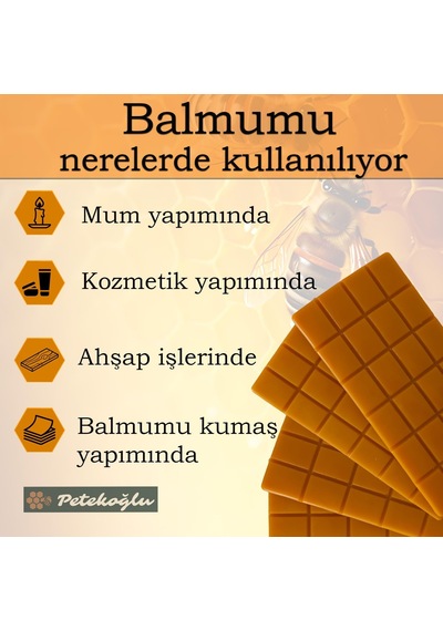 320gr Saf Balmumu Doğal Katkısız Lüks Bal Mumu Kolay Kırılabilir, Kolay Kullanımlı Balmumu Be Standart