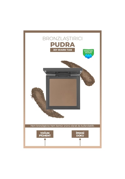 Alix Avien Bronzlaştırıcı Pudra Bronzing Powder 301 Warm Tan Bronze 13