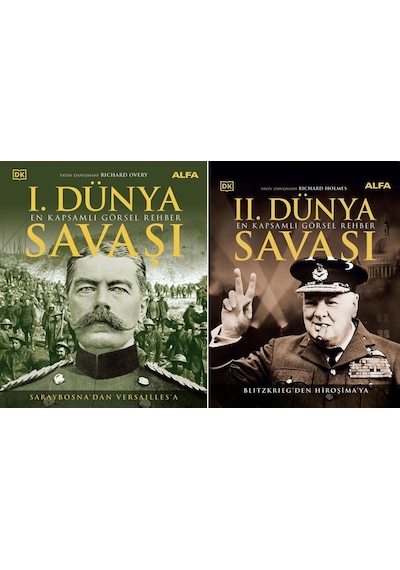 1.dünya Savaşı + 2.dünya Savaşı Görsel Rehber Ciltli 2 Kitap